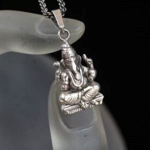 Sterling Silver  Ganesha Necklace